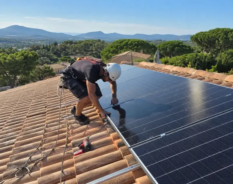 Installateur panneaux solaires Solaize — pose photovoltaïque sur toiture