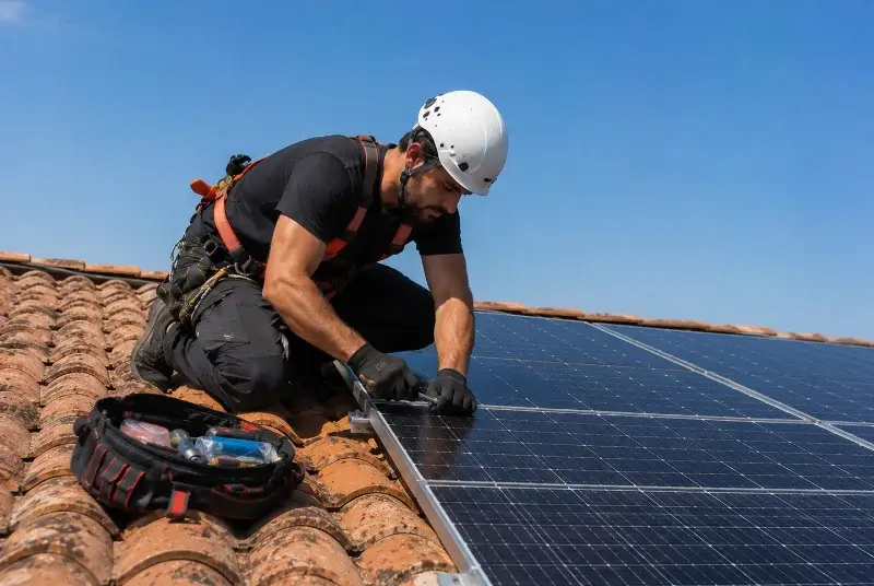 Maintenance et monitoring de panneaux solaires à Solaize